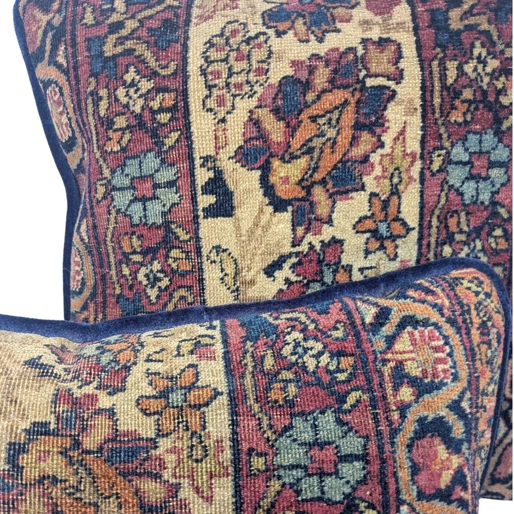 Vintage tapestry Kilim‎ Pillow set Boho Home hand knotted Ethnic throw pillows